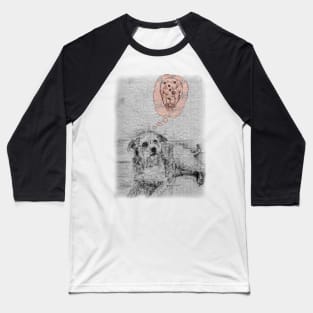 The Dog and The Hot Air Cookie Ballon Baseball T-Shirt